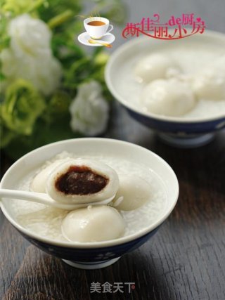 桂花豆沙莲子米酒汤圆的做法