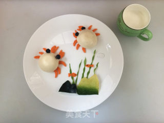 趣味早餐【小螃蟹拼盘】的做法