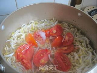 番茄豆芽汤的做法步骤：6