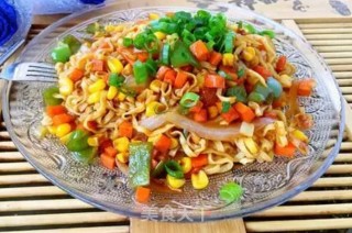 干煸方便面的做法