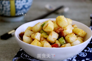 炒馒头丁的做法