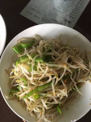 减肥食谱：青椒豆芽的做法