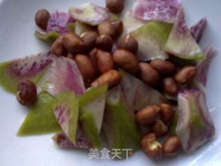 凉拌花生萝卜皮的做法步骤：5
