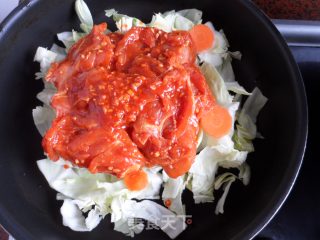 家庭式的春川铁板鸡排--春川炒鸡排的做法步骤：4