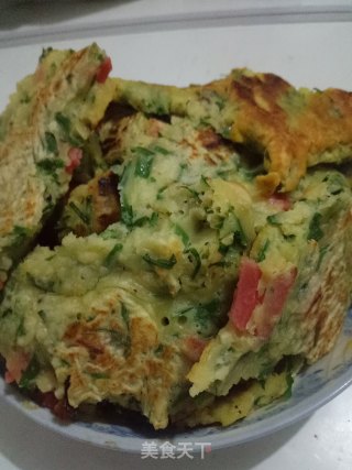 韭菜鸡蛋饼的做法