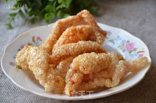 油炸肉皮的做法
