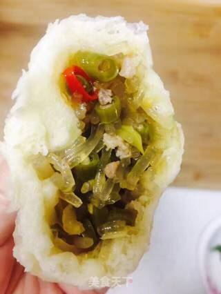 酸豆角包子的做法