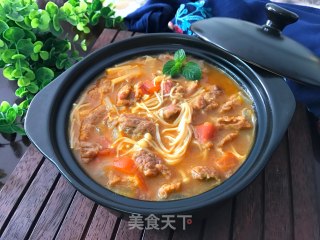 蕃茄金针菇牛肉的做法