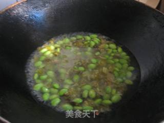 雪菜毛豆的做法步骤：5