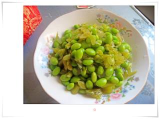 雪菜毛豆的做法步骤：6