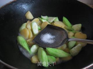 土豆丝瓜的做法步骤：6