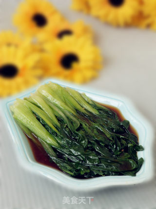 白灼油菜的做法