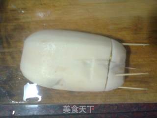 绿豆酿莲藕的做法步骤：3