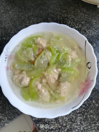 丝瓜丸子汤的做法