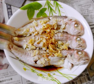 金银蒜香蒸马头鱼????的做法