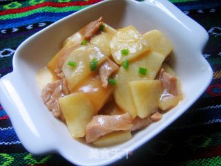 苹果炒肉片的做法步骤：8