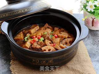 藕块炖排骨的做法