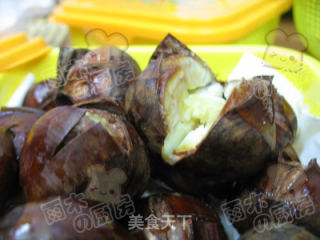 秋冬街边小吃家里做【微波蜂蜜开口栗】的做法步骤：6