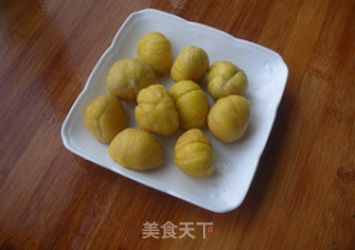 栗子鸡肉米饭的做法步骤：1