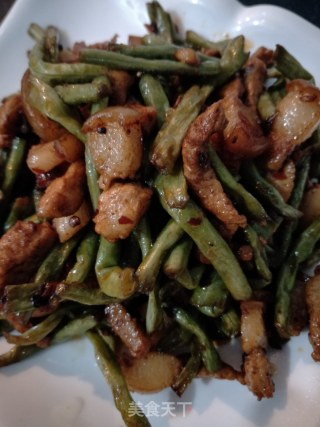 豇豆炒肉丝的做法