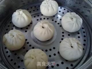 猪肉白菜粉条大蒸包的做法步骤：10