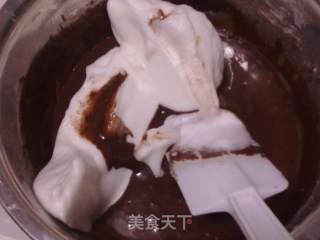 可可戚风蛋糕的做法步骤：7