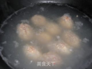 香菜肉圆汤的做法步骤：9