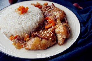 香烤鸡腿饭的做法