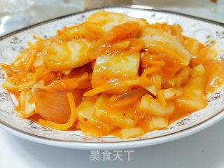 萌妈家的辣炒年糕的做法