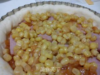 玉米火腿披萨的做法步骤：7