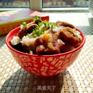 腊排骨焖饭的做法