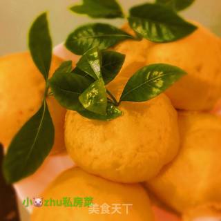 橘子豆沙包的做法