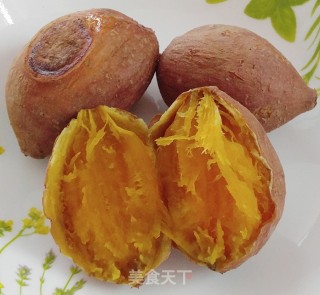不用烤箱的烤甜薯的做法