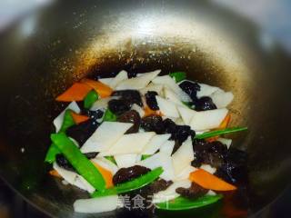 【冬季养生菜】简单素菜最养生----蚝油什锦山药的做法步骤：8