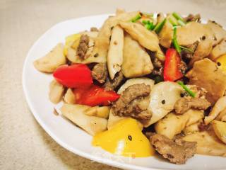 杏鲍菇炒牛肉的做法