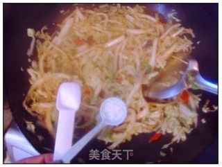 清炒白菜丝的做法步骤：10