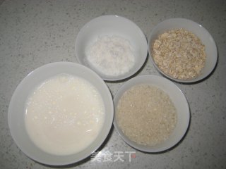 冬季食补-奶香麦片粥的做法步骤：1