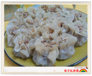 梅州的客家小吃——笋干香菇烧卖的做法步骤：8