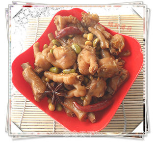 冬日下酒菜——香辣鸡爪豆的做法步骤：7