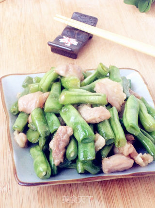 猪肉烧豆角的做法