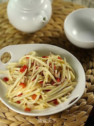 剁椒茭白炒肉丝的做法
