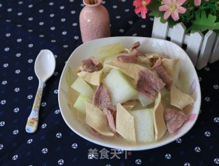 咸肉冬瓜烧厚百叶的做法
