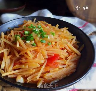 茄汁土豆丝的做法