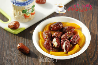 桂花红枣蒸南瓜的做法