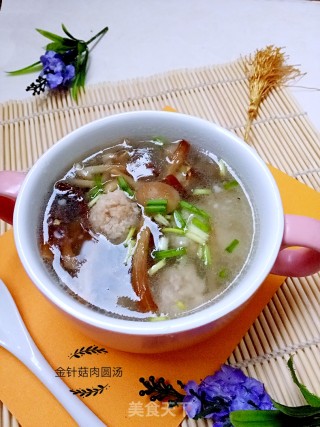 金针菇肉圆汤的做法