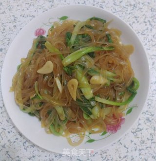 小白菜炒粉丝的做法