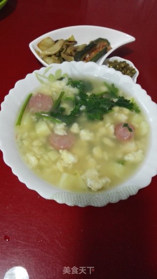 鸡蛋疙瘩汤的做法