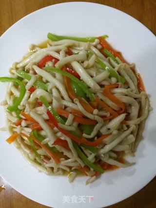 清炒海鲜菇的做法