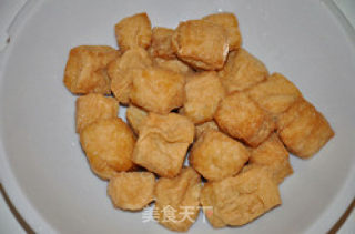红烧油豆腐夹肉的做法步骤：2