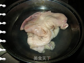 白切猪肚的做法步骤：4